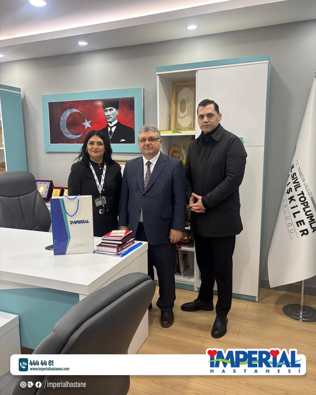 Trabzon İl Sivil Toplumla İlişkiler Müdürü Yunus Karaman'a Ziyaret